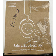JABRA EVOLVE2 65 WIRELESS HEADSET HEADPHONES NOISE CANCELLING 26599-999-899-01