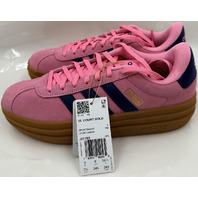 ADIDAS VL COURT BOLD JI1789 WOMENS SIZE 7.5 BLISS PINK DARK BLUE LIFESTYLE SHOES