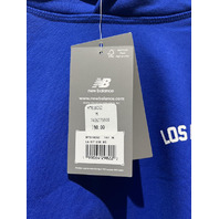 NEW BALANCE MENS BOSTON HERITAGE LOS ANGELES RELAXED HOODIE BLUE MEDIUM MT61U2G2