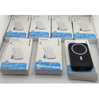 LOT OF 7 POWER BANK W014 SUPERFAST MAGNETIC WIRELESS CHARGER BLACK MAGSAFE