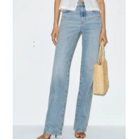 REFORMATION WOMEN'S VAL 90S MID RISE STRAIGHT JEAN ALLEN-23 LIGHT WASH SZ 24 NWT