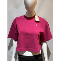 ON CLOUD WOMEN'S CLUB BOXY-T IN COLOR GRENADINE 1WF11123538 SIZE S SMALL NWT