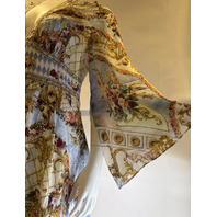 CAMILLA THRONE GAMES KIMONO SLEEVE DRESS SHIRRING DETAIL SZ LARGE L $875 LDSA065