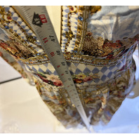 CAMILLA THRONE GAMES KIMONO SLEEVE DRESS SHIRRING DETAIL SZ LARGE L $875 LDSA065