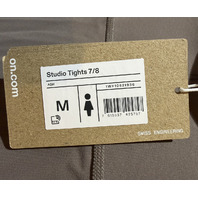 ON CLOUD WOMEN'S STUDIO TIGHTS 7/8 IN COLOR ASH 1WF10521936 SIZE M MEDIUM NWT