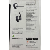 PLANTRONICS VOYAGER 5200 203500-190 FOURMIC NOISE CANCELLATION BLUETOOTH HEADSET