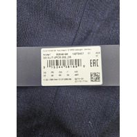 HUGO BOSS BECKHAM 50549196 TWO-PIECE SUIT VIRGIN WOOL SILK LINEN 46R DARK BLUE