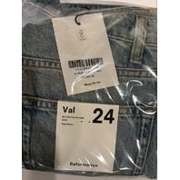 REFORMATION WOMEN'S VAL 90S MID RISE STRAIGHT JEAN ALLEN-23 LIGHT WASH SZ 26 NWT