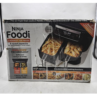 NINJA FOODI DZ090 6QT 5-IN-1 2-BASKET AIR FRYER WITH DUALZONE TECHNOLOGY