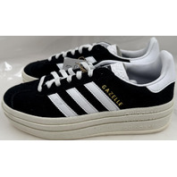ADIDAS GAZELLE BOLD W HQ6912 WOMENS SIZE 5.5 BLACK AND WHITE SNEAKERS