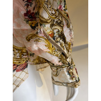 CAMILLA THE QUEENS QUARTERS RAGLAN BUTTON UP SHIRT TOP LARGE L RRP $650 BLOA107