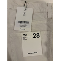 REFORMATION WOMEN'S VAL 90S MID RISE STRAIGHT JEAN FIOR DI LATTE WASH SZ 28 NWT