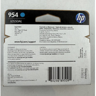 HP INK 954 CYAN L0S50AL FOR HP OFFICEJET PRO 7720 7740 8210 8710 8720 8730