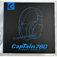 CAPTAIN 780 WHITE WIRELESS GAMING HEADSET WITH BOOM MICROPHONE