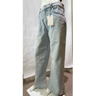 REFORMATION WOMEN'S CARY LOW RISE SLOUCHY WIDE LEG JEAN YARRA WASH SZ 27 NWT