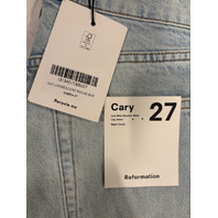 REFORMATION WOMEN'S CARY LOW RISE SLOUCHY WIDE LEG JEAN YARRA WASH SZ 27 NWT