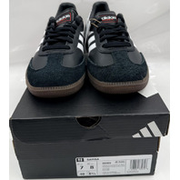 ADIDAS SAMBA IH6000 UNISEX MENS 7 WMNS 8 BLACK/WHITE/BROWN CASUAL SHOES