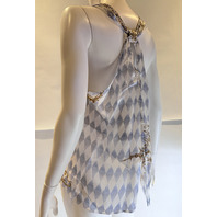 CAMILLA THRONE GAMES V NECK TOP WITH KNOT BACK SZ XLARGE XL RRP $525.00 TOPA113