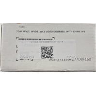 WYZE WVDB1WC1 VIDEO DOORBELL WITH CHIME WB FRONT DOOR SECURITY