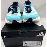 ADIDAS ADIZERO BOSTON 13 M JS4945 MENS SIZE 9 FLASH AQUA LEMON RUNNING SHOES