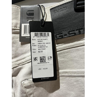 G-STAR SHAPE SKINNY SUPERSTRETCH WHITEBAIT JEANS 30W X 30L
