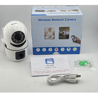 CT211 DUAL-LENS WIRELESS NETWORK CAMERA 5V WHITE TWO-WAY AUDIO