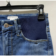 GOOD AMERICAN GOOD FLARE TROUSER HEM MATERNITY COLOR BLUE363 SIZE 00/24 GF367TM