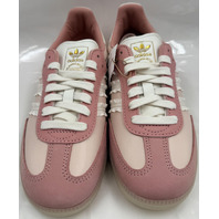 ADIDAS SAMBA OG W JR8830 WOMENS SIZE 7.5 PINK & WHITE RUFFLE STRIPES CASUAL SHOE