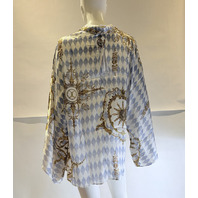 CAMILLA THRONE GAMES WIDE SLEEVE BLOUSE SZ XL/XXL RPP $650.00 BLOA192