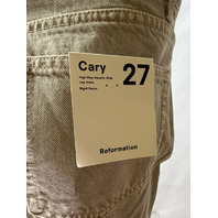 REFORMATION WOMEN'S CARY HIGH RISE SLOUCHY WIDE LEG JEAN PETOSKEY WASH SZ 27 NWT