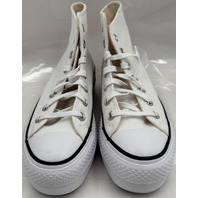 CONVERSE 560846F WOMENS SIZE 5 CHUCK TAYLOR ALL STAR LIFT WHITE HIGH-TOPS