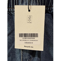 REFORMATION WOMEN'S THEO LOW RISE 2.5" PULL ON DENIM SHORT CHRISSIE WASH MEDIUM