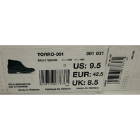 ALDO TORRO 001-001-031 17258795 MENS SIZE 9.5 EU 42.5 BLACK LEATHER CHUKKA BOOTS