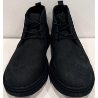 ALDO TORRO 001-001-031 17258795 MENS SIZE 9.5 EU 42.5 BLACK LEATHER CHUKKA BOOTS