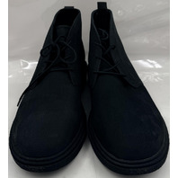 ALDO TORRO 001-001-031 17258814 MENS SIZE 12 EU 45 BLACK LEATHER CHUKKA BOOTS