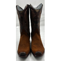 TECOVAS THE WARREN MENS SIZE 10.5 D COCOA CARPINCHO COWBOY BOOTS