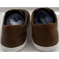 BIRCHBURY BRAMFORD MENS SIZE 14 WALNUT BROWN WIDE TOE BAREFOOT LEATHER SNEAKERS