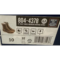 THOROGOOD 804-4378 8" CRAZY HORSE AMERICAN HERITAGE STEEL TOE MENS S 10 2E BOOTS