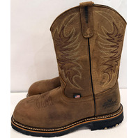 THOROGOOD 804-4337 11" STUD HORSE WORK WESTERN COMPOS TOE MENS SZ 9.5 2E BOOTS