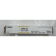 CANON GENUINE TONER CARTRIDGE GPR-51 YELLOW TONER FOR C250 / C225 / C350 / C355