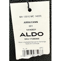 ALDO ARRAYANN 14143531 WOMENS BLACK PEBBLE LEATHER SATCHEL BAG