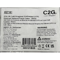 LOT OF 14 C2G 27161 3FT CAT6 SNAGLESS UNSIELDED UTP ETHERNET PATCH CABLE WHITE