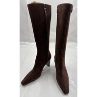 REFORMATION WOMEN'S TATYANA SUEDE KNEE BOOT COLOR ESPRESSO 1318910ESP SIZE 7.5