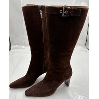 REFORMATION WOMEN'S TATYANA SUEDE KNEE BOOT COLOR ESPRESSO 1318910ESP SIZE 7.5