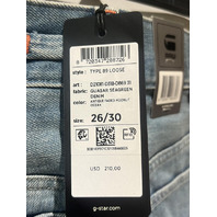 G-STAR TYPE 89 LOOSE DENIM JEANS ANTIQUE FADED MOONLIT OCEAN W26XXL30