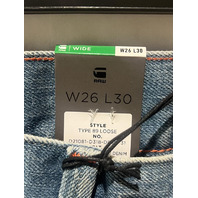 G-STAR TYPE 89 LOOSE DENIM JEANS ANTIQUE FADED MOONLIT OCEAN W26XXL30