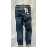 G-STAR 3301 MID SKINNY ANKLE FADED RIPPED SKINNY JEANS BALTIC SEA 24W X 30L