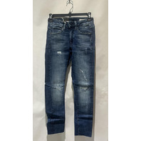 G-STAR 3301 MID SKINNY ANKLE FADED RIPPED SKINNY JEANS BALTIC SEA 24W X 30L