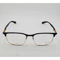 RAY-BAN RB 6518 2890 BLACK GOLD LITEFORCE AUTHENTIC EYEGLASSES 57-19-150
