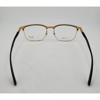 RAY-BAN RB 6518 2890 BLACK GOLD LITEFORCE AUTHENTIC EYEGLASSES 57-19-150